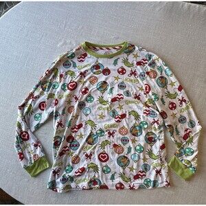 The‎ Grinch Christmas Pajama Top-Size Large Very Soft Men’s XL (46-48) *Stain*